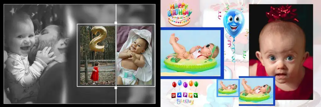 Creative 1st Birthday Album Design