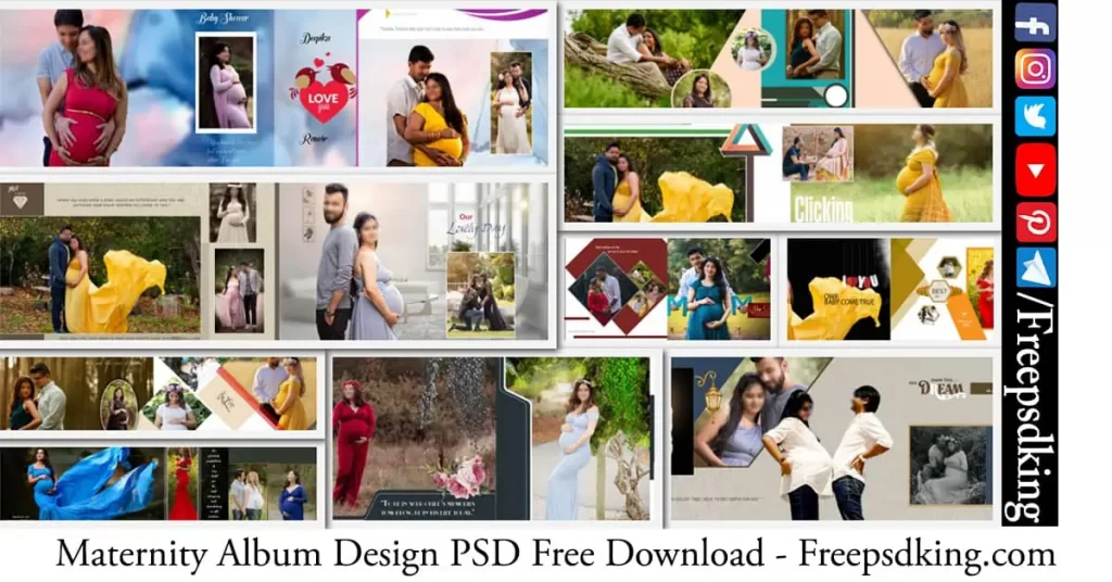 Maternity Album Design PSD