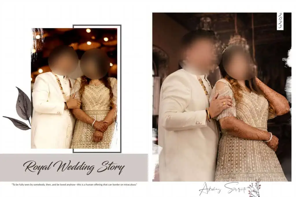 16 X 24 Wedding Album Design PSD