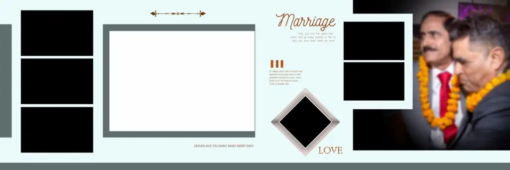 Creative Wedding Album Design PSD Free Download