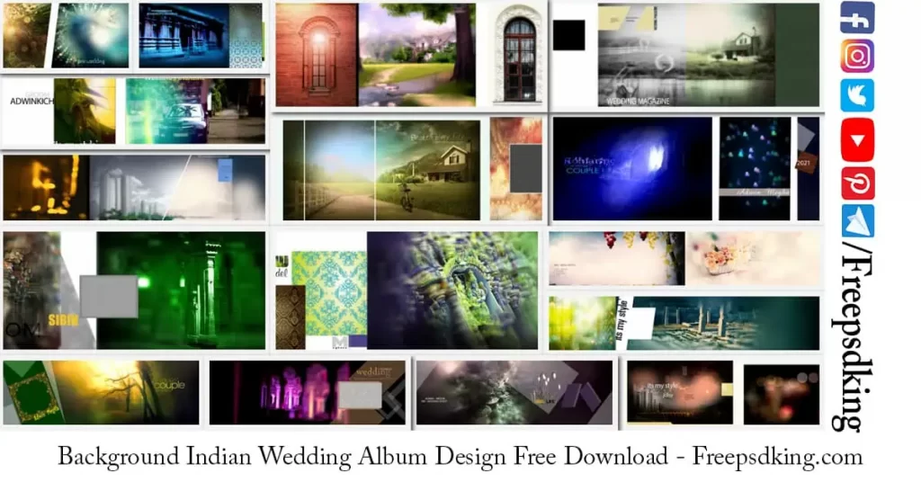 Background Indian Wedding Album Design