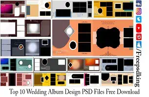 Top 10 Wedding Album Design PSD Files Free Download
