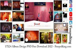17X24 Album Design PSD Free Download 2022