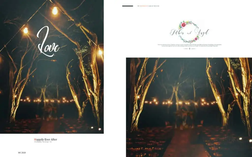 15 X 24 Wedding Album Design PSD