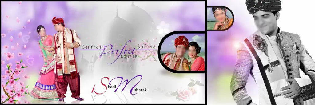 Muslim Wedding Album Design PSD Free Download 12X36 2020