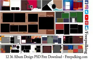 12 36 Album Design PSD