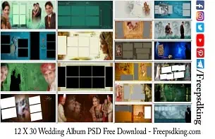 12 X 30 Wedding Album PSD