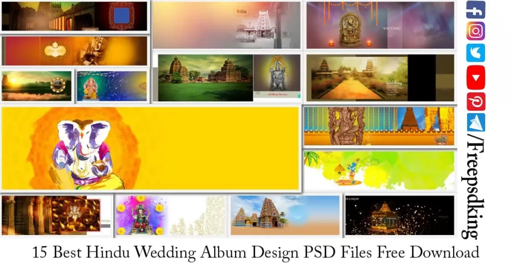 Hindu Wedding Album Design PSD Files Free Download