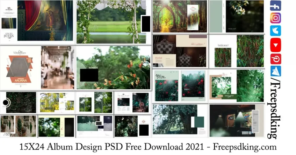 15X24 Album Design PSD Free Download 2021