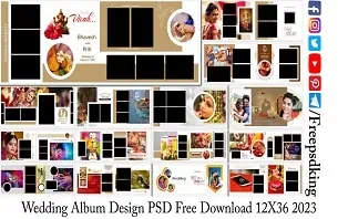Wedding Album Design PSD Free Download 12X36 2023