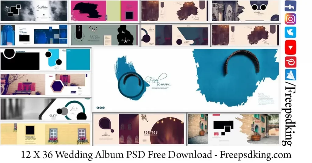 12 X 36 Wedding Album PSD Free Download