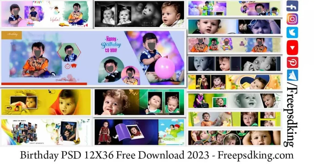 Birthday PSD 12X36 Free Download 2023