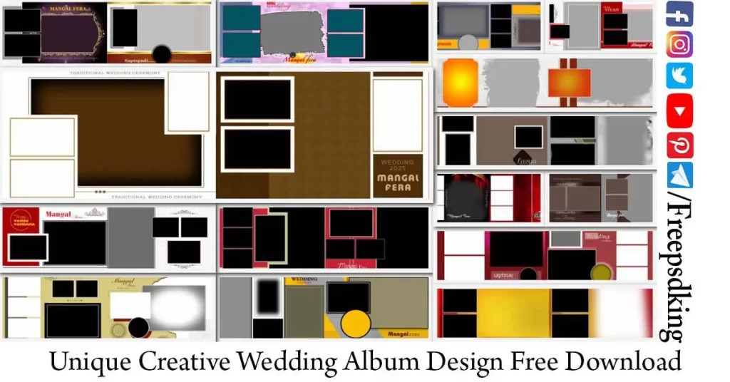 Unique Creative Wedding Album Design