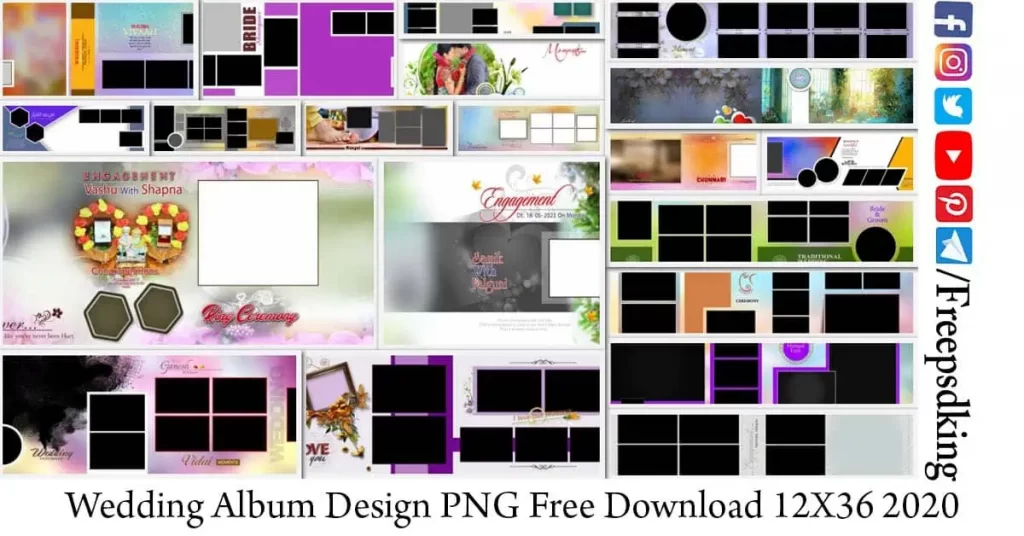 Wedding Album Design PNG Free Download 12X36 2020