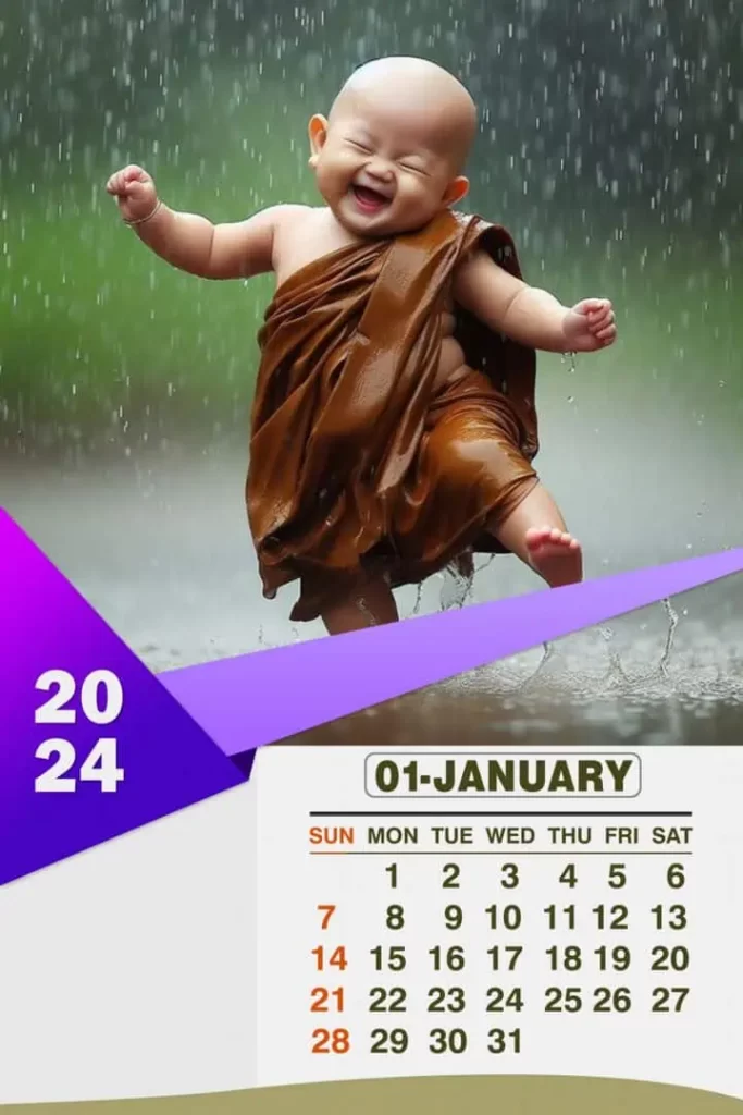 2024 Monthly Calendar Printable