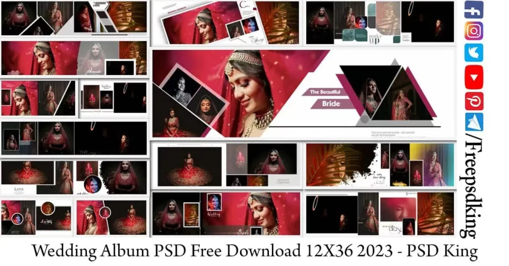 Wedding Album PSD Free Download 12X36 2023