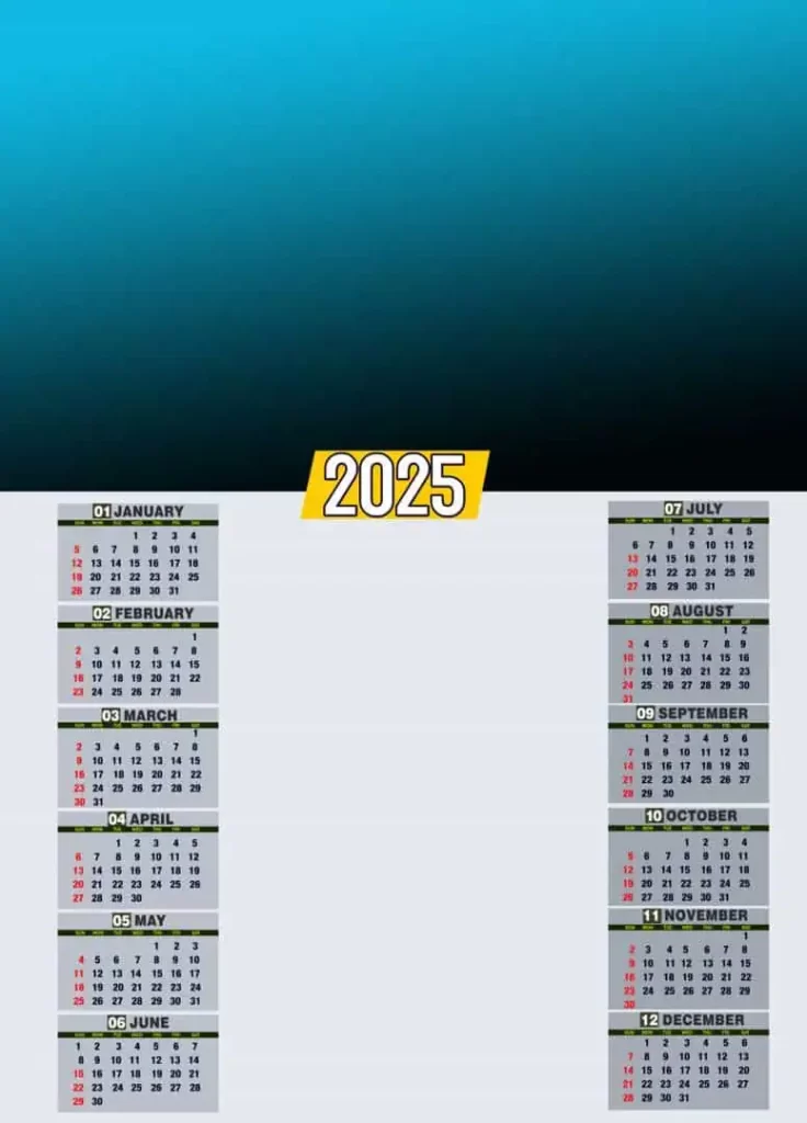 2025 Printable Calendar One Page