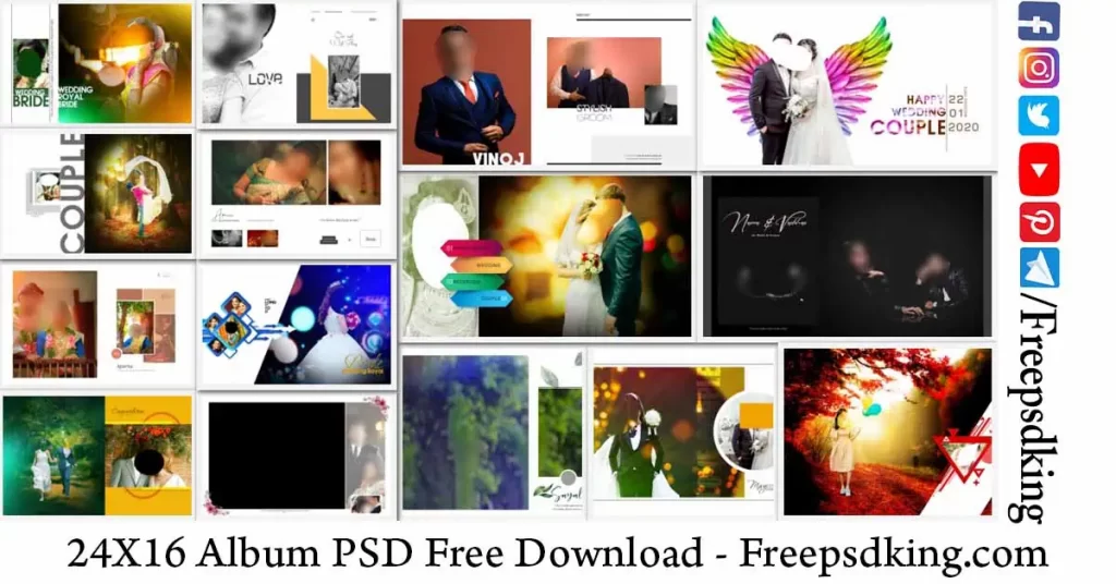 24X16 Album PSD Free Download