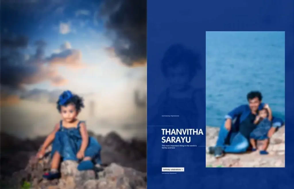 Background Birthday Album Design