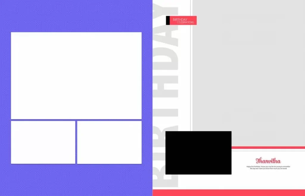 Background Birthday Album Design