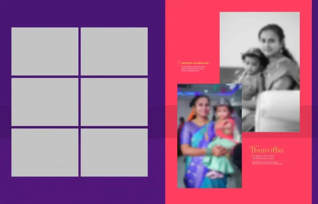 Background Birthday Album Design