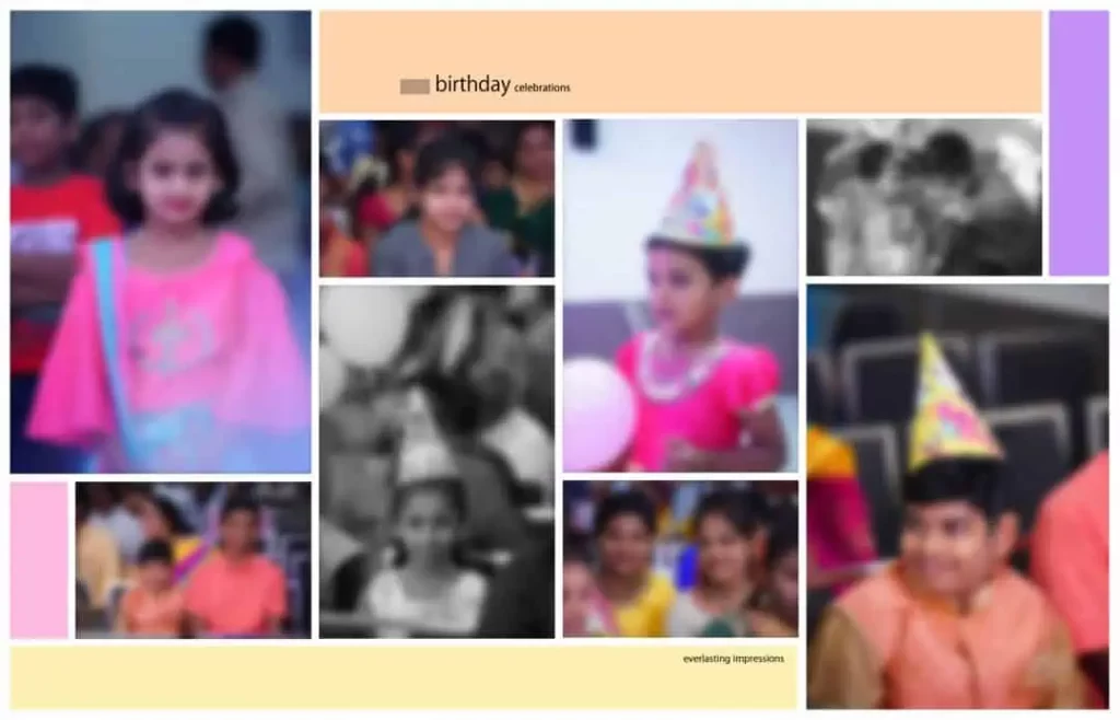 Background Birthday Album Design