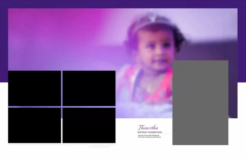 Background Birthday Album Design