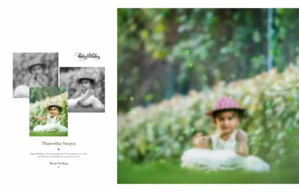 Background Birthday Album Design