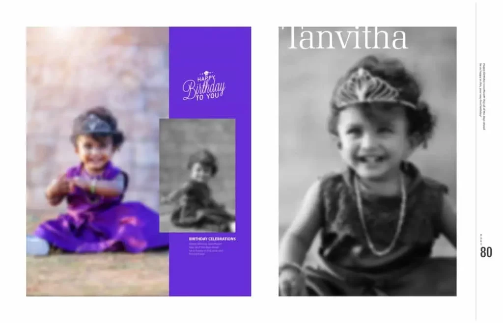 Background Birthday Album Design