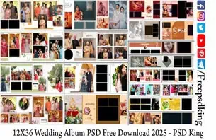 12X36 Wedding Album PSD Free Download 2025