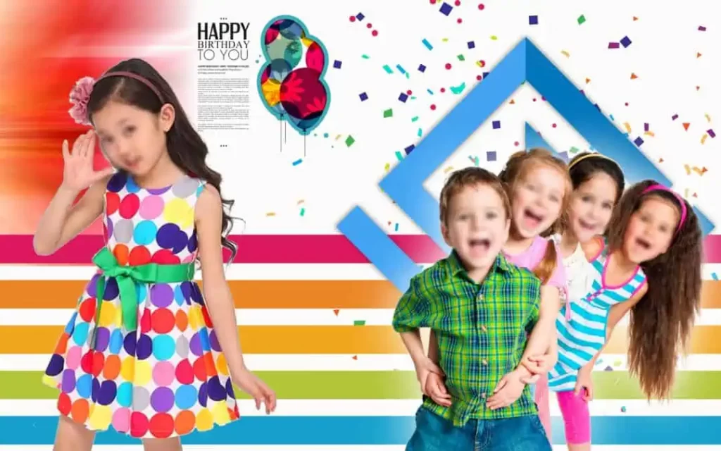 15X24 Birthday Album Design PSD Free Download