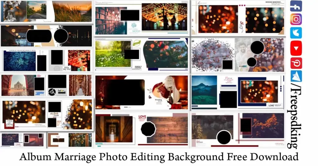 Album Marriage Photo Editing Background