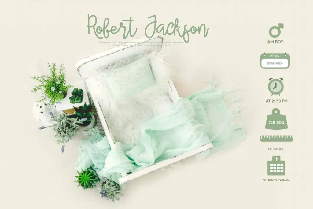 Newborn Baby Album Design