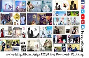 Pre Wedding Album Design 12X30 Free Download