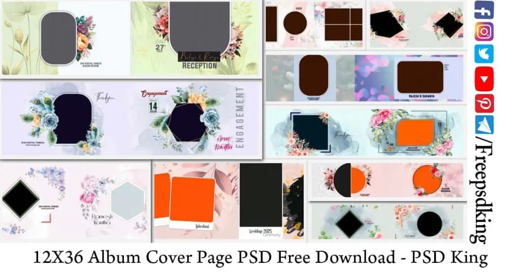 12X36 Album Cover Page PSD Free Download
