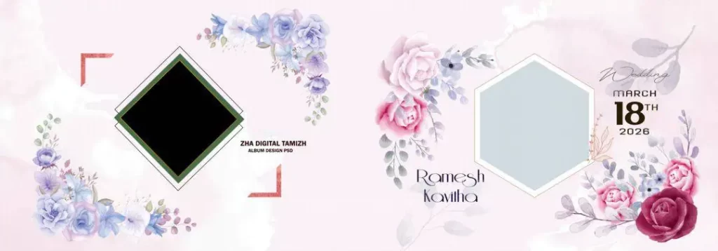 12X36 Album Cover Page PSD Free Download