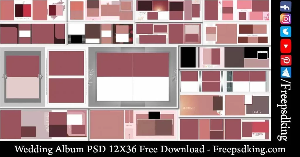 Wedding Album PSD 12X36 Free Download