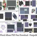 Floral Album PSD