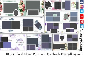 Floral Album PSD