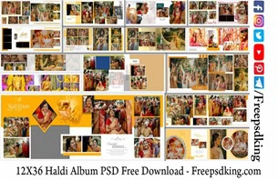 12X36 Haldi Album PSD