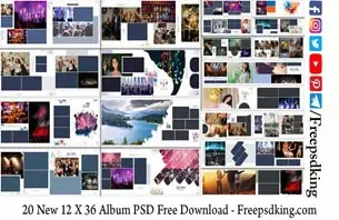 12 X 36 Album PSD
