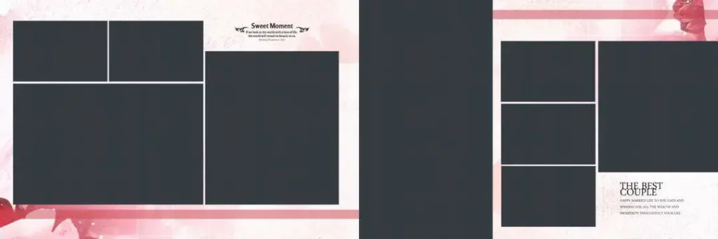 Free PSD Templates for Wedding Album