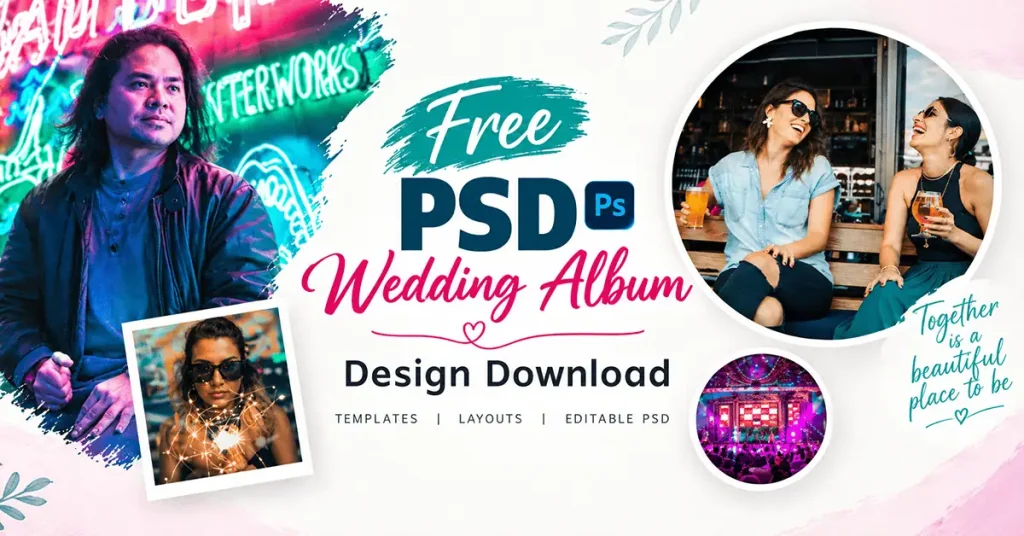 Free PSD Wedding Album