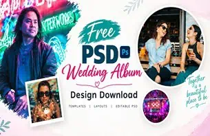 Free PSD Wedding Album