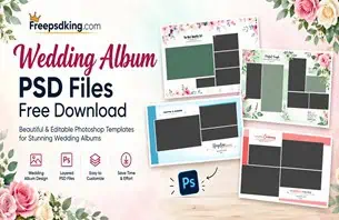 Wedding Album PSD Files Free Download